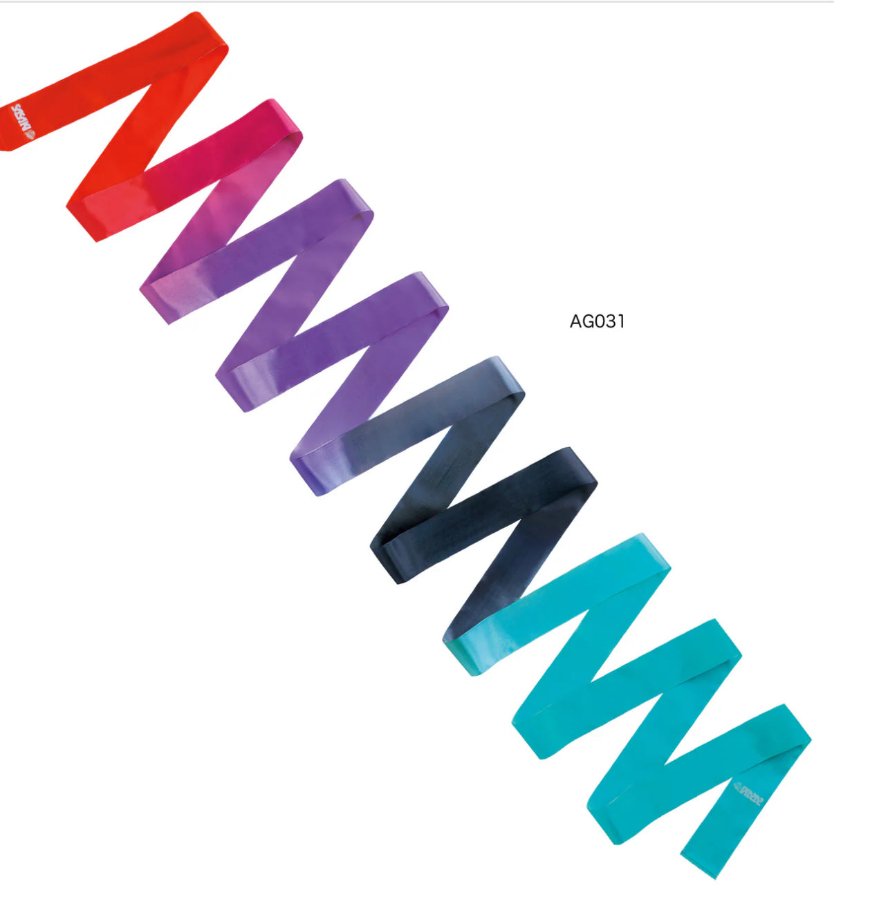 Multi-Color Gymnastics Ribbons ART GRADATION