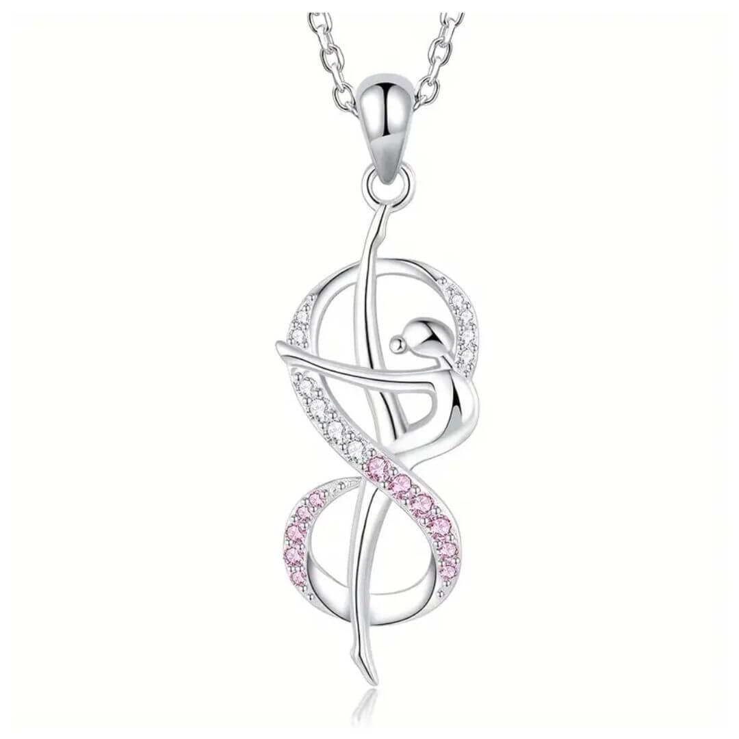 Necklace "Gymnast with a Ribbon"