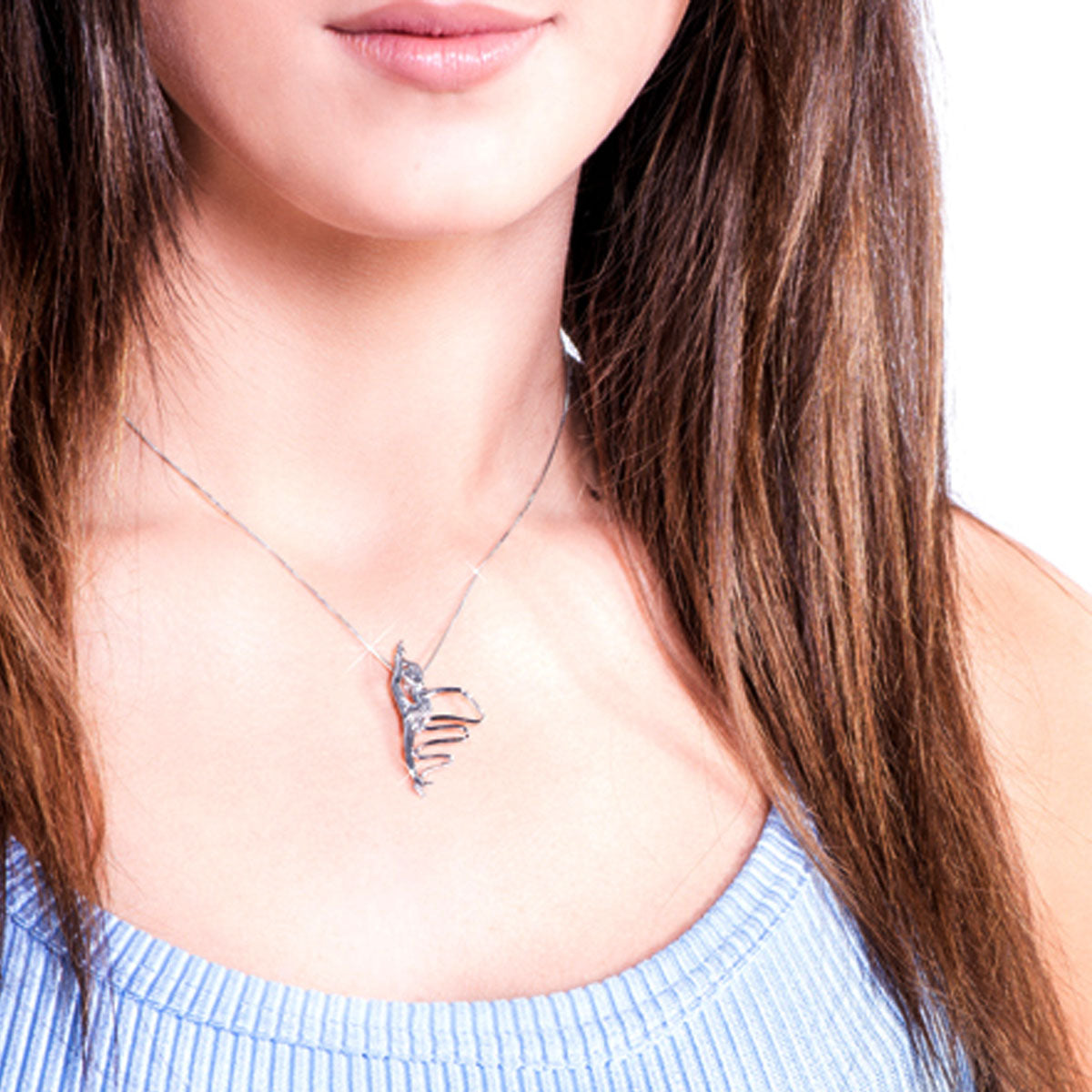 Collier vénitien en argent 925 « Gymnase au ruban »