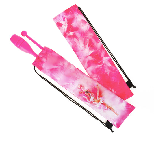 Pink cover for rhythmic gymnastics clubs
