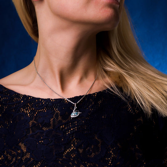 Collier ballerine en argent