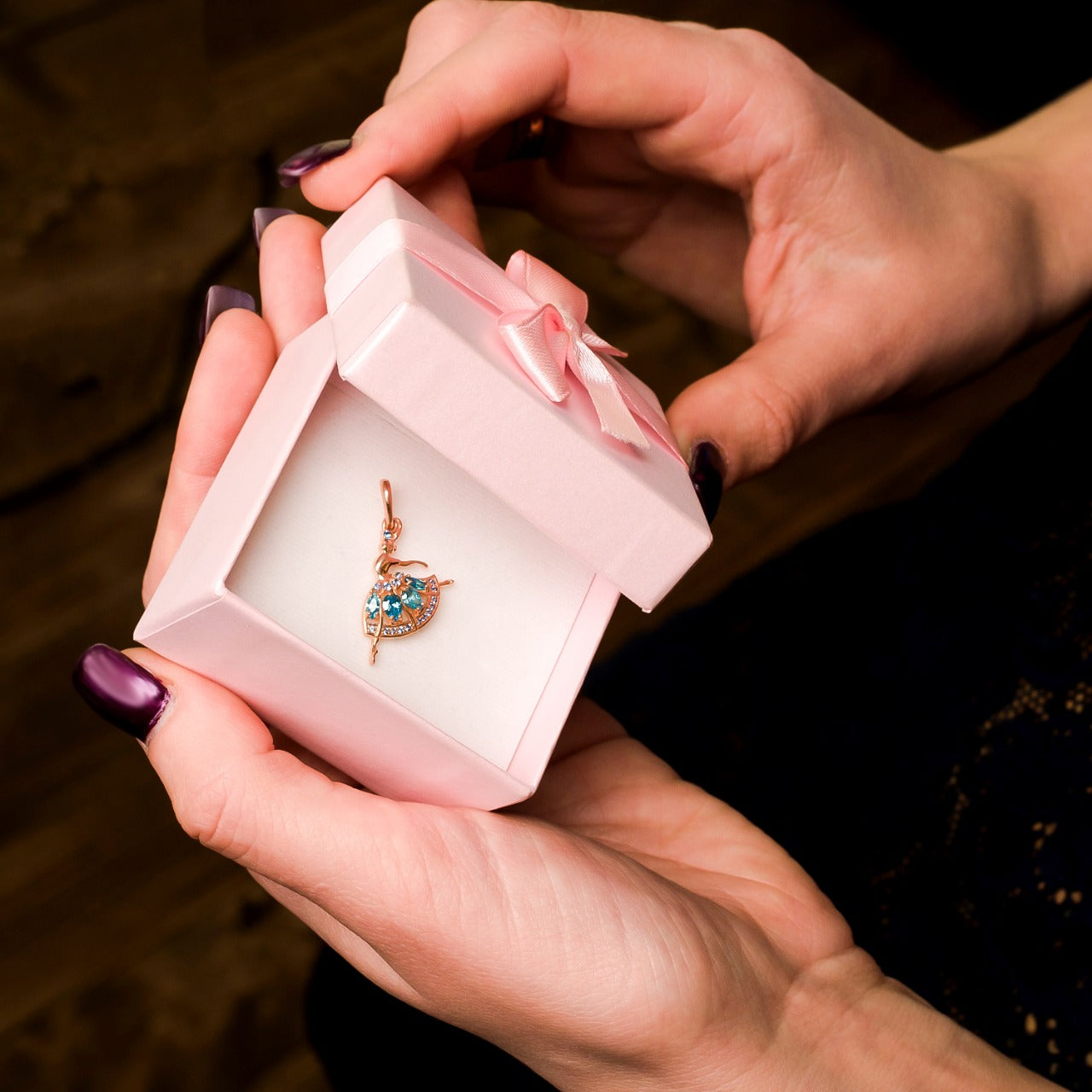 Collier ballerine en argent