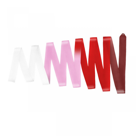 Rubans de gymnastique multicolores 5m NON FIG
