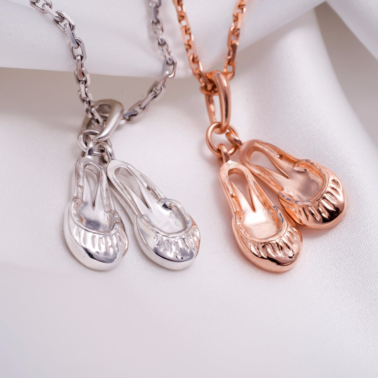 Pendentifs de demi-pointes argentés