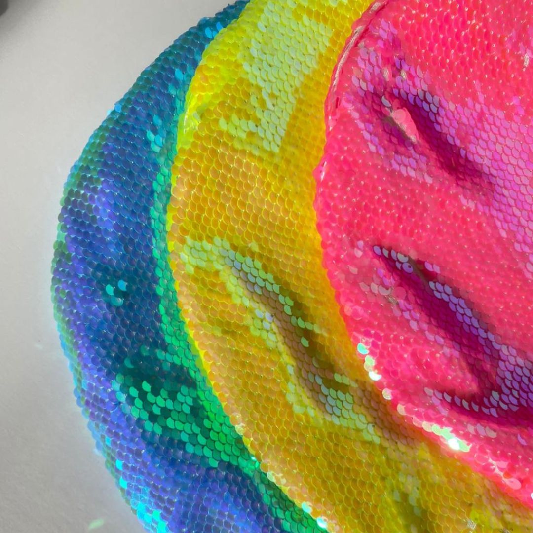 Support à paillettes pour ballon de gymnastique
