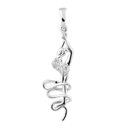 Pendentif en argent « Fille au ruban »