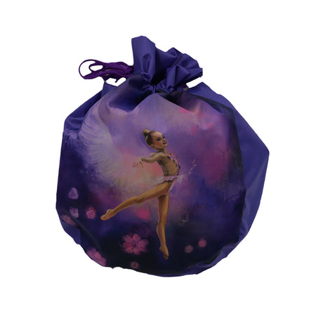 Cover for RG ball with image of gymnast  - Purple