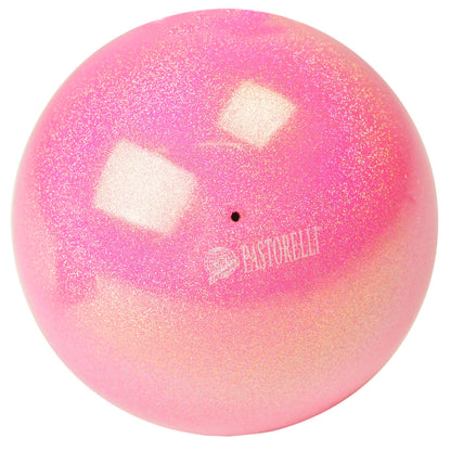 PASTORELLI Glitter Ball 18cm FIG-approved - Fluo Baby Pink
